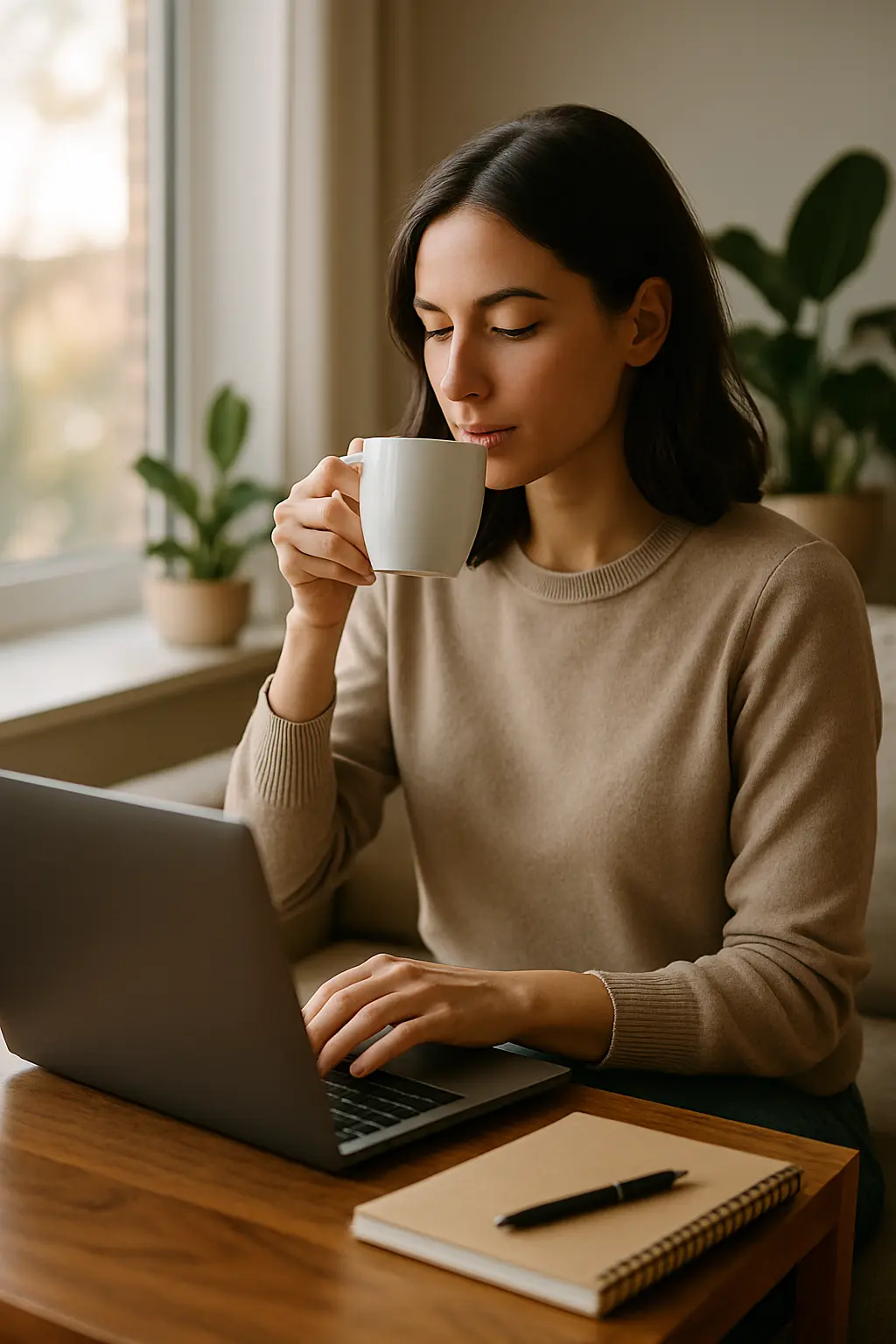 psicóloga explicando estrategias para lograr equilibrio entre trabajo y vida personal